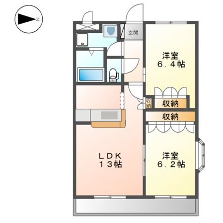 竜野駅 徒歩14分 2階の物件間取画像